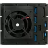 Caja externa SilverStone SST-FS304-12G de 3,5 pulgadas, 4 bahías – negra