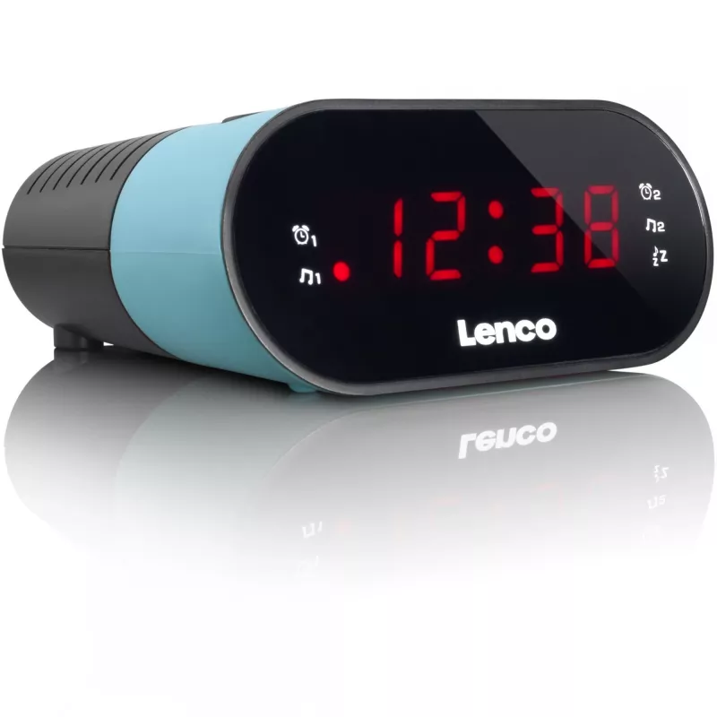 Radio reloj Lenco CR-07 negro azul