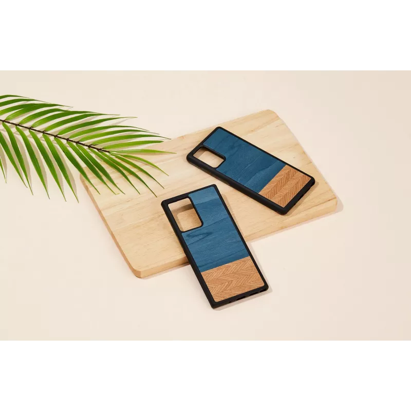 Funda para smartphone man and wood Galaxy Note 20 Denim negra – funda protectora estilo denim