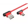 Cable USB NATEC NKA-1201 USB 2.0 1 m USB A USB C negro rojo