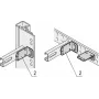 Schroff 21120145 escuadra para rack, 4 uds.