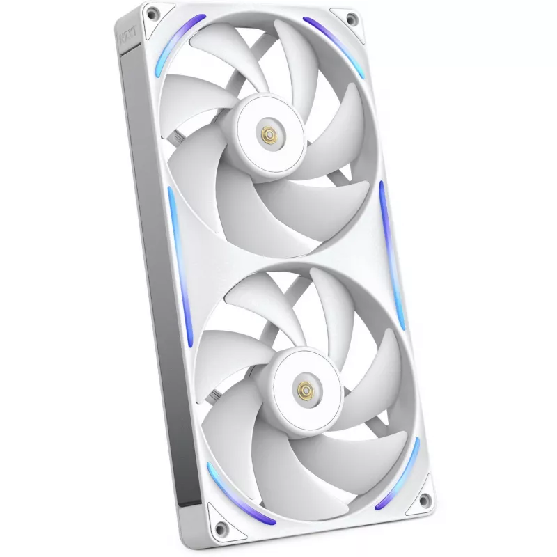 NZXT F280X RF-U28PN-W1 ventilador de caja RGB de 280 mm, 140 mm, 2400 rpm, 41 dB, blanco