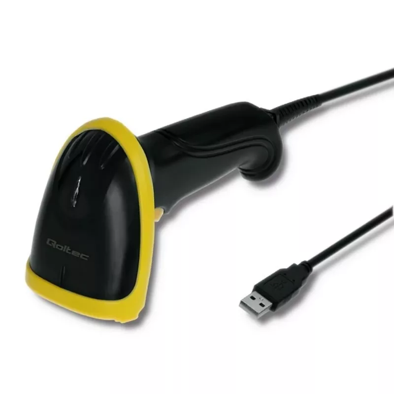 Lector de códigos de barras de mano Qoltec 50860