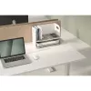 Organizador de escritorio Digitus con cargador Qi acero gris blanco 1 cajón