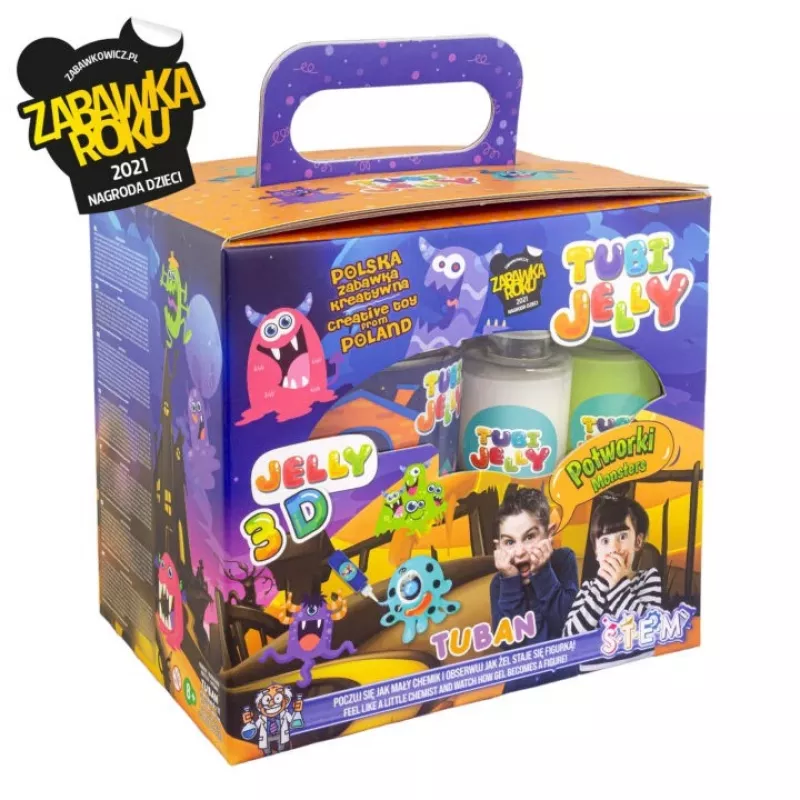 Set pequeño de gelatina para acuario TUBAN TU3329 — 6 colores, figuras de monstruos pequeños