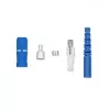 Conector de fibra óptica SC/PC Qoltec 54430 Monomodo Azul Plata Blanco