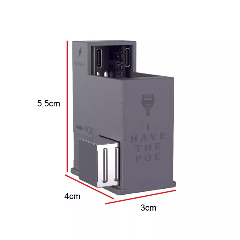 Extralink AT-USBC-JB-V3 | Convertidor PoE por USB-C | 25 W, 10/100 Mbps