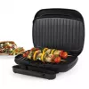 Parrilla eléctrica Petra PT4366MBLKVDE negra con recubrimiento antiadherente y temperatura ajustable