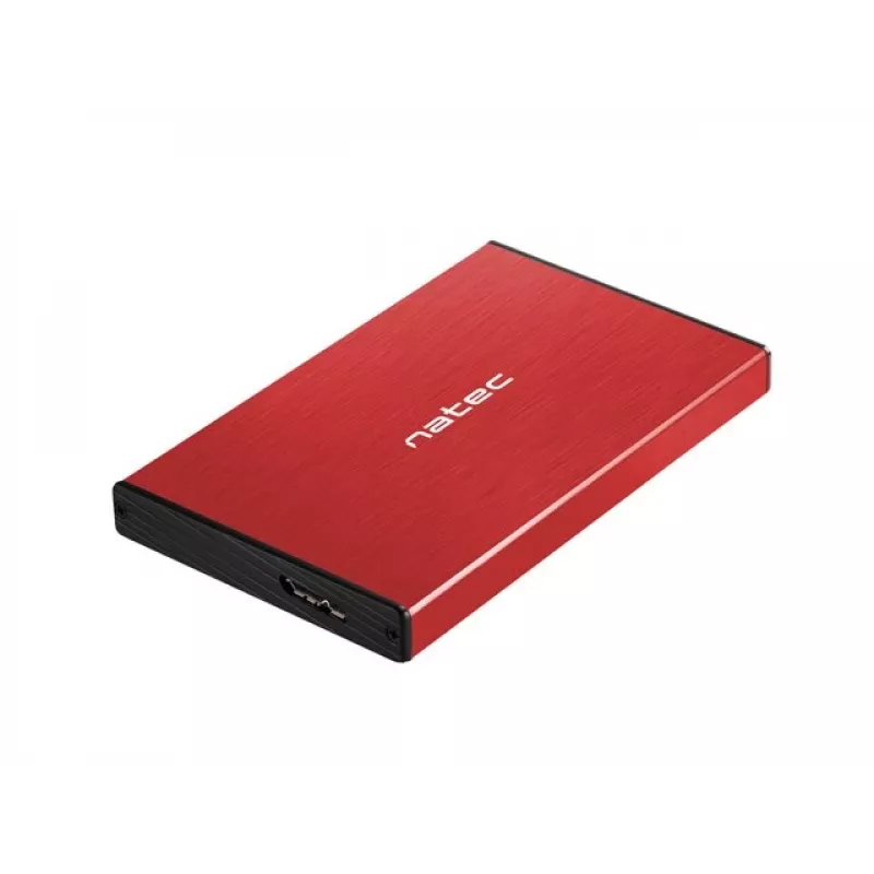 Caja externa HDD NATEC RHINO GO (USB 3.0, 2.5, RED)