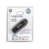 Lector de tarjetas LOGILINK CR0007 USB 2.0 para SD/MMC, negro, hasta 480 Mbit/s