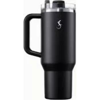 Vaso térmico Lurch BIG CUP 1,2L, acero inoxidable de doble pared con aislamiento al vacío, negro