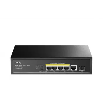 Switch de red Cudy GS1005PTS1 Gigabit Ethernet (10/100/1000) Power over Ethernet (PoE) negro
