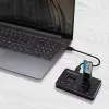 Qoltec 50310 Base de acoplamiento 2x SSD M.2 SATA NGFF USB Type-C