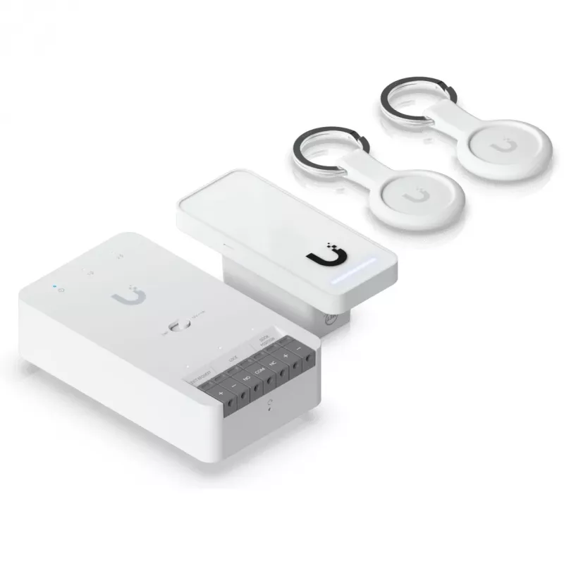 Sistema de control de acceso de seguridad Ubiquiti G3 Starter-Kit gris blanco