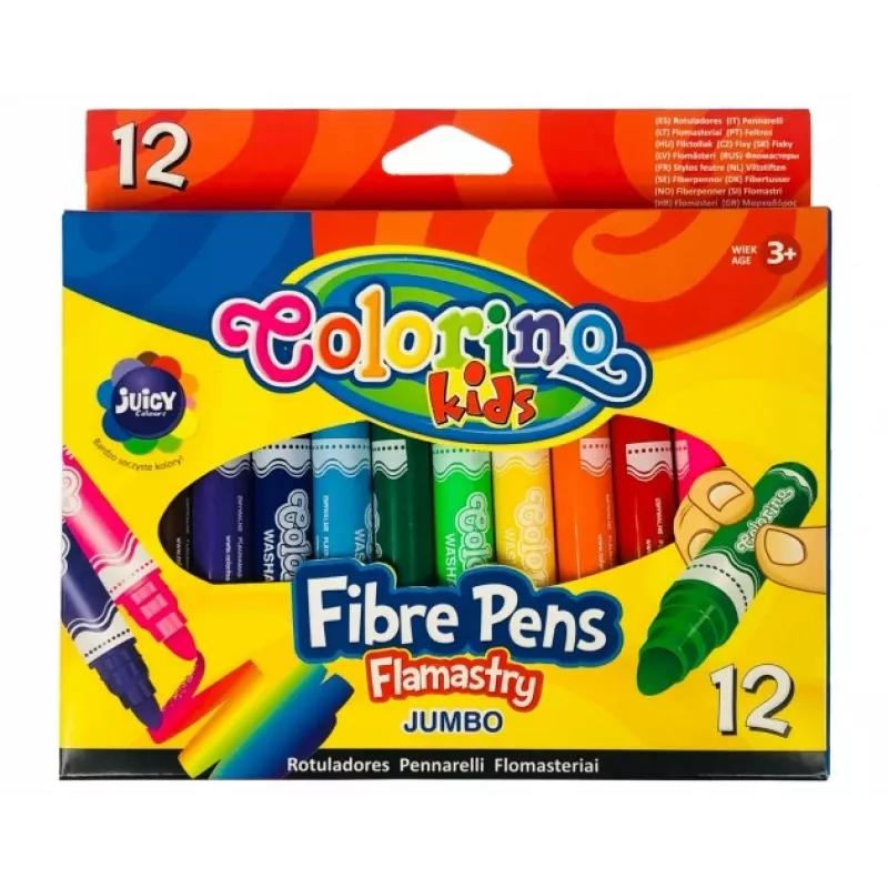 Rotuladores Colorino 42651PTR punta redonda 12 colores set
