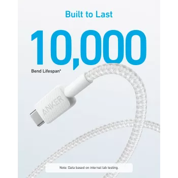 Cable USB Anker 322 1,8 m USB A USB C Blanco
