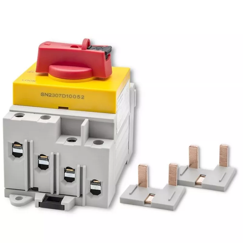 Qoltec 52611 Seccionador DC con función de bloqueo | interruptor principal | 1200 V | 32 A | 8 kV | 4P