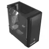 Caja de PC SAVIO Noctis Flow — Cube Mini-ITX/Micro-ATX/ATX, 3x120mm frontal, 1x120mm trasero, 2 bahías de 3,5 pulgadas + 3 de 2,5 pulgadas, cristal templado