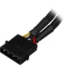 Adaptador de alimentación en Y SATA Sharkoon 4P Molex 0,15 m negro – Digital/Datos – Alimentación