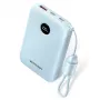 Batería externa Vention 10000mAh 22,5W — 2× USB‑C, 1× USB‑A, azul