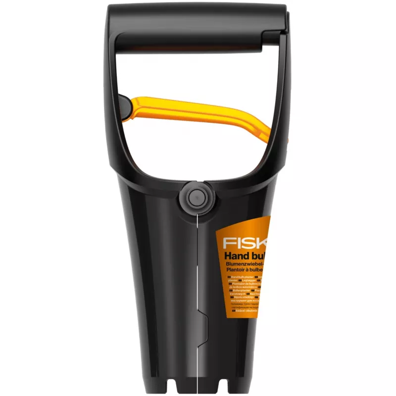 Fiskars Solid plantador de bulbos, 24 cm, negro/naranja (1057079)