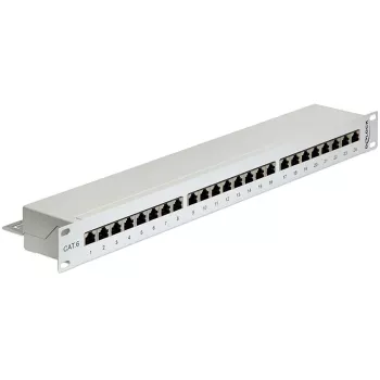 Patch panel DeLOCK 43300 1U RJ-45 gris