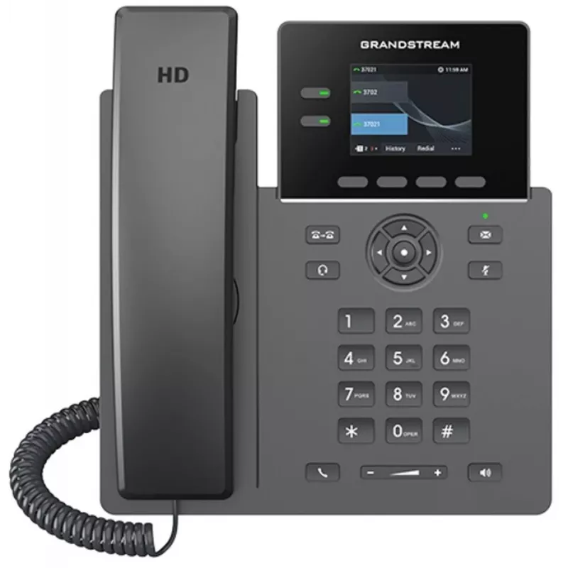 Teléfono IP Grandstream GRP2610P con compatibilidad PoE Carrier‑Grade y audio HD