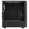 Caja de PC SAVIO Noctis Flow RGB — Cube, ATX/Mini-ITX, 3 ventiladores frontales de 120 mm, ventana lateral de cristal templado, GPU máx. 35 cm