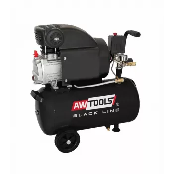 Compresor de aire AWTools AC24 24L 2.0HP - depósito portátil de 24 litros, motor de 2,0 CV