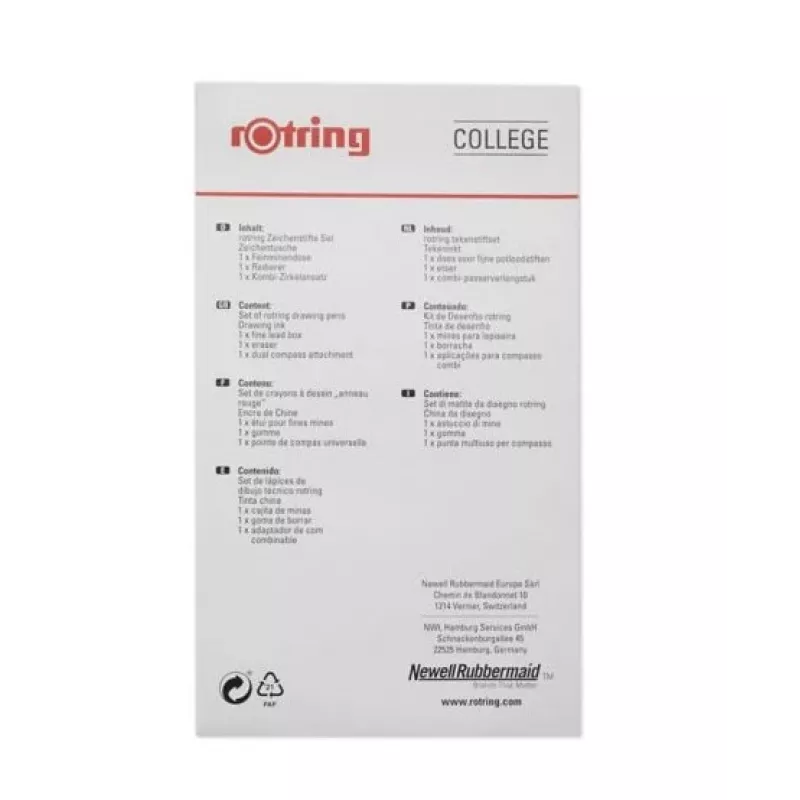 Rotulador fineliner Rotring College Set S0699380