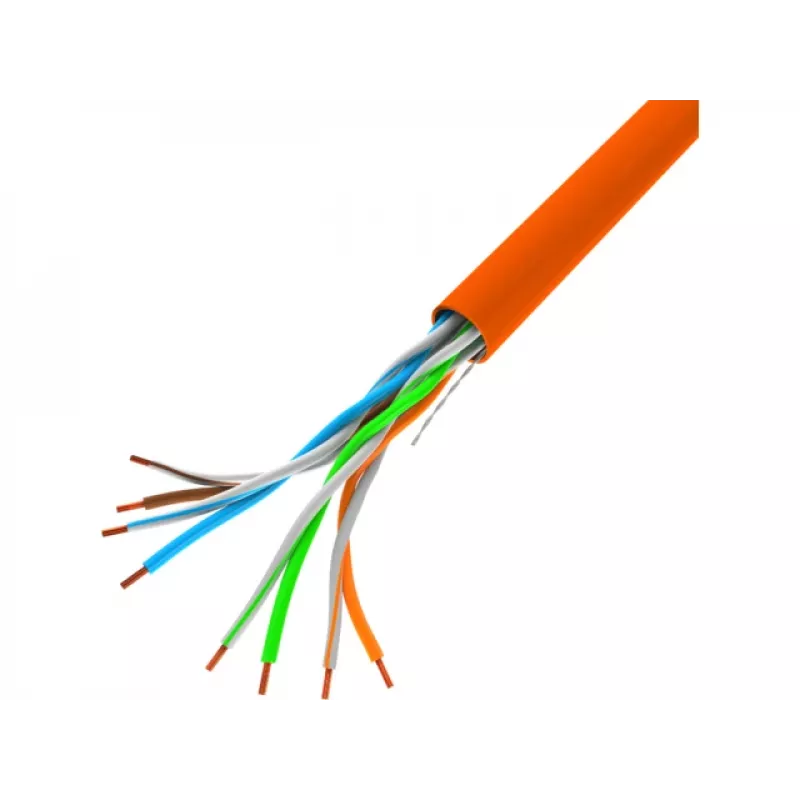 Cable de red Lanberg LCU5-10CC-0305-O U/UTP Cat5 305m naranja