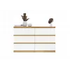 Cómoda 6 cajones 120 cm Top E Shop Malwa — Artisan Oak / blanco, aglomerado