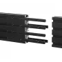 Carril de montaje B-Tech BT8390 set de extensión negro 12 mm de ancho 8 mm de profundidad 180 mm de largo