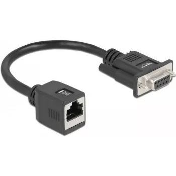 Adaptador serie DeLOCK de conector hembra DB9 a conector hembra RJ45 64122