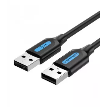 Cable USB 2.0 conector macho a conector macho/1,5 m negro Cojbg Vention