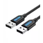 Cable USB 2.0 conector macho a conector macho/1,5 m negro Cojbg Vention