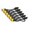 Juego de cables de alimentación APC (6 uds.), con bloqueo, C19 a C20, 1,8 m, azul, 1,8 m, conector hembra C19, conector hembra C20