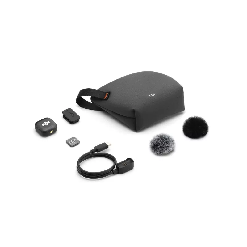 Transmisor de petaca inalámbrico DJI MIC 3 – compacto transmisor de micrófono portátil, negro/gris