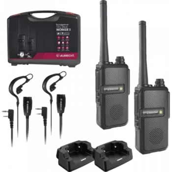 Walkie-talkie PMR Midland Tectalk Worker 3 (pack de 2) — 16 canales, alcance de hasta 500 m