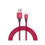 Cable USB-C a Lightning Devia Pheez Serie 1 m — rojo, compatible con 1A/USB Power Delivery