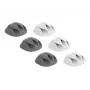 DeLOCK con 3 pasacables - set de sujetacables - montaje en mesa, montaje en superficie, apto para montaje en pared - gris, blanco (18297)