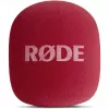 Micrófono de entrevistas portátil Rode Interview GO – Rojo (compacto, de mano, plug-and-play)