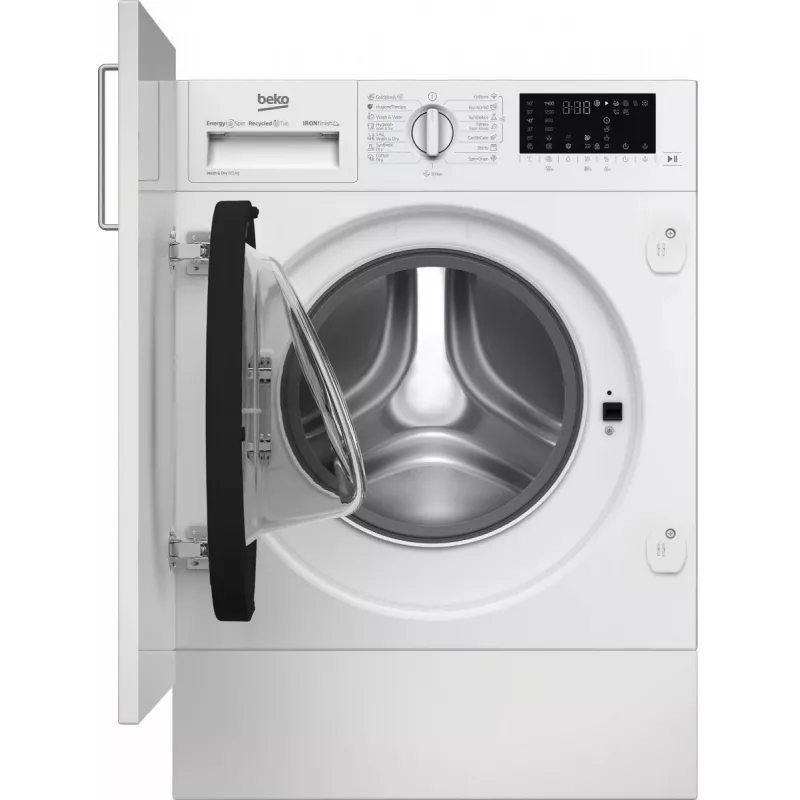 Lavadora secadora BEKO B5DBT68547W integrable, 8 kg lavado / 5 kg secado, 1400 rpm