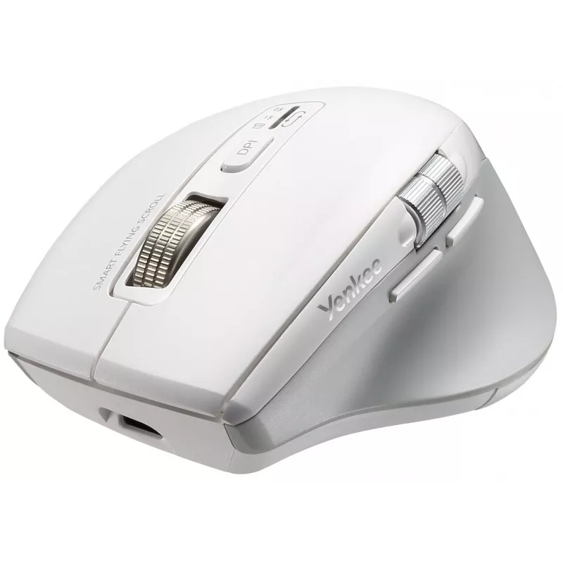 Ratón inalámbrico YENKEE 2095WH SPIN DUAL Smart Flying Scroll