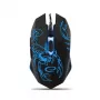 Esperanza MX203 SCORPIO - ratón - USB - azul - ratón - óptico - 6 botones - negro