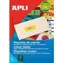 Etiquetas de dirección agipa 100754 210 x 297 mm amarillo neón permanente — etiquetas en hoja