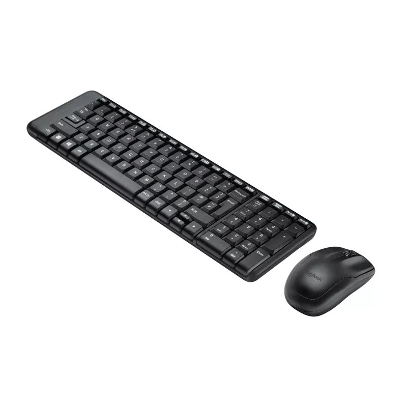 Wireless Combo MK220, inalámbrico, RF inalámbrico, QWERTZ, Negro, ratón