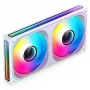Jonsbo ZB-240WR Infinity Mirror ventilador, ARGB, PWM, aspas invertidas, 240 mm, blanco