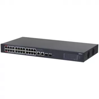 Switch de red Dahua Technology CS4228-24GT-240 gestionado L2 Gigabit Ethernet (10/100/1000) Power over Ethernet (PoE) negro