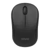Savio MB-03 ratón óptico inalámbrico, receptor USB de 2,4 GHz, 1000 DPI, 3 botones, pila AA, 99x60x39 mm, 51 g, negro
